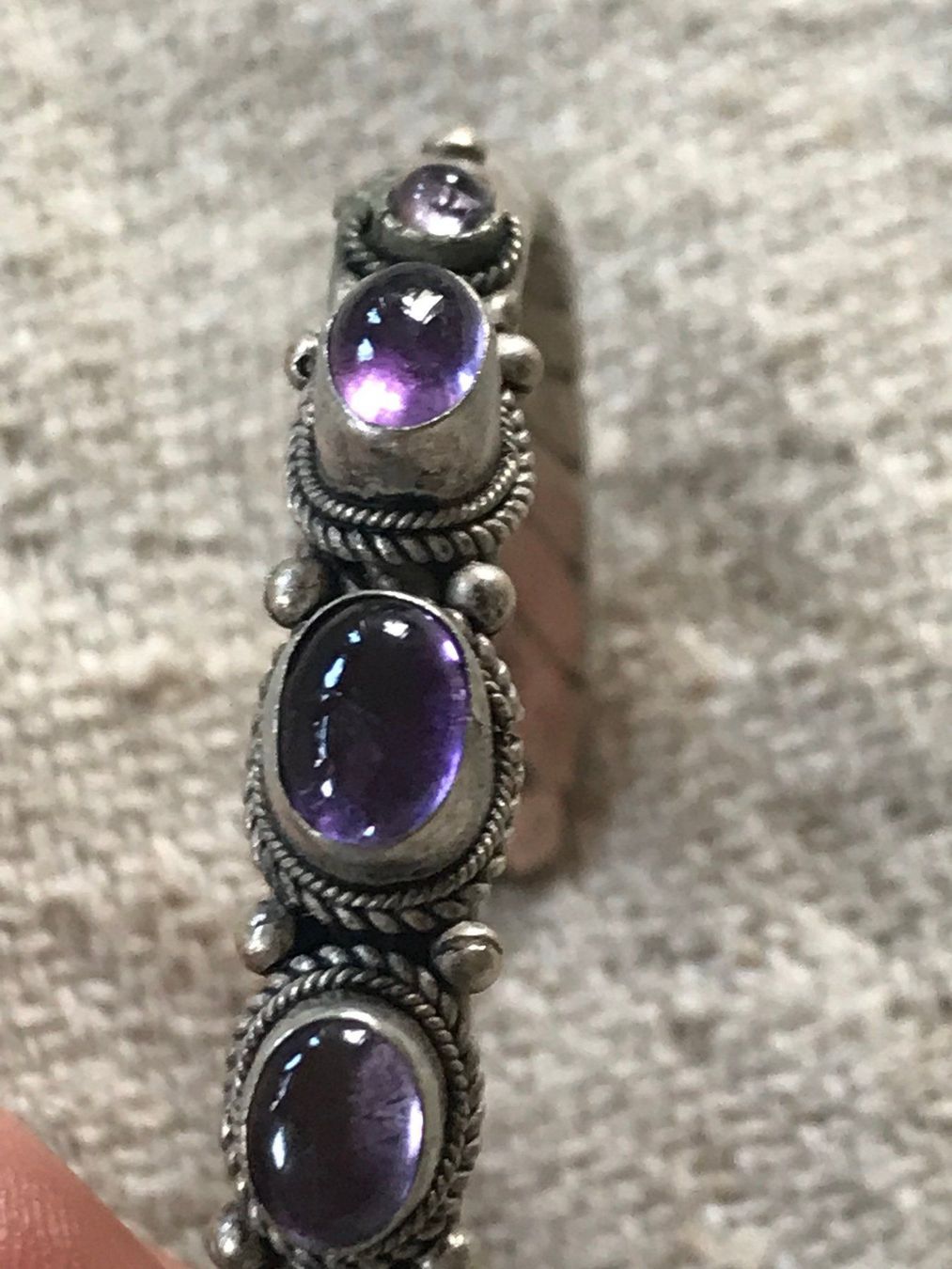 Bracciali & Braccialetti: Armreif Armspange Amethyst Silber Boho – Usato da Wald ZH venduto da rotschmuddl 1