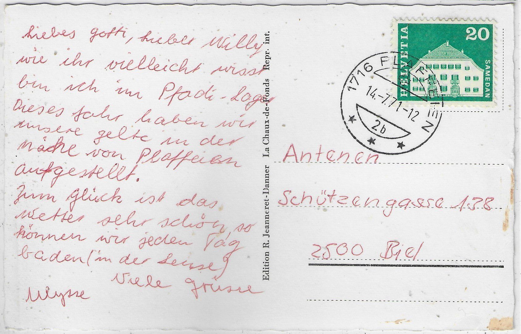 Cartes postales: Plaffeyen - Generalansicht & Guggisberg – D'occasion à Ettingen par Kartenplanet 1
