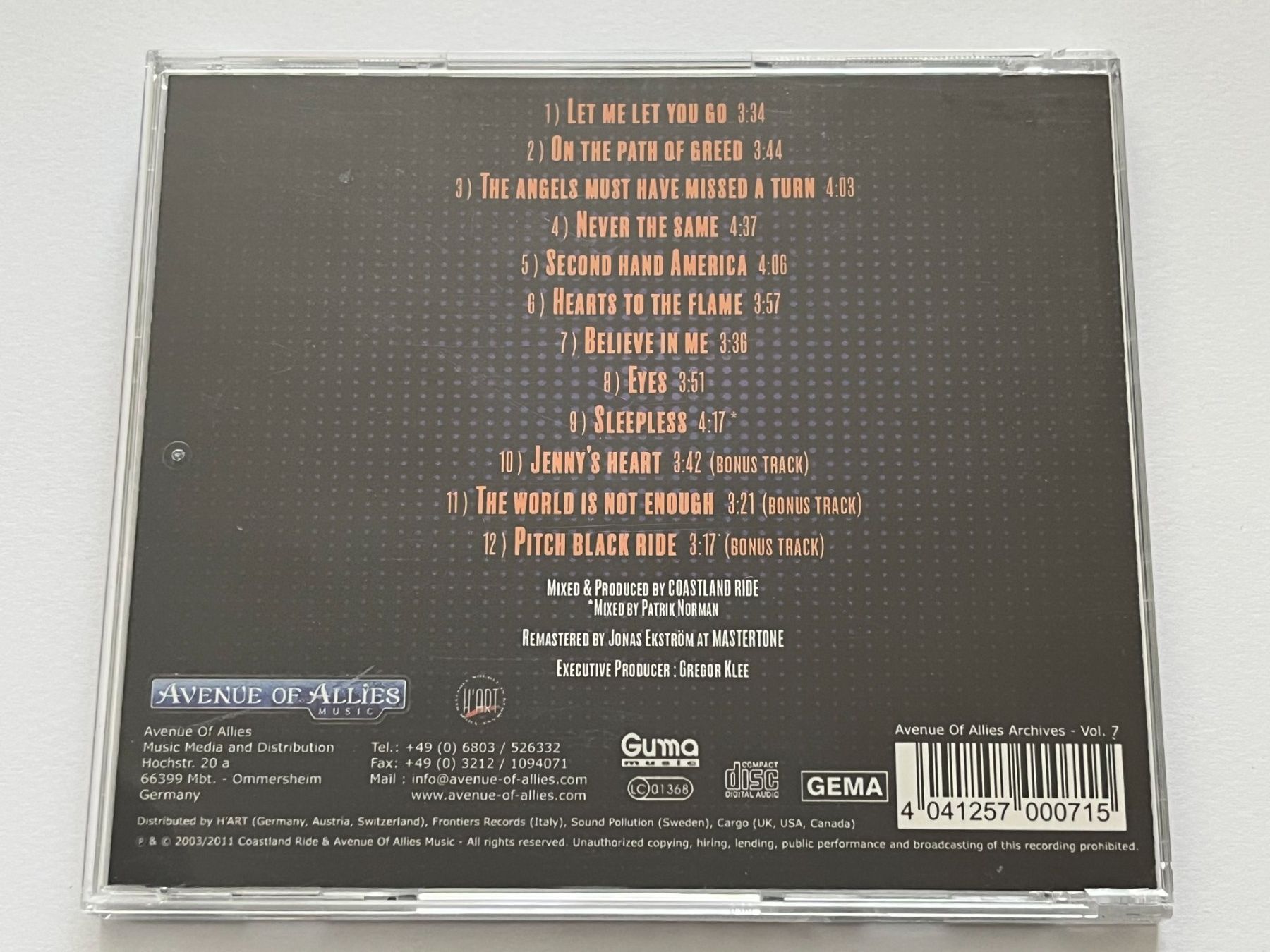CD: COASTLAND RIDE - Coastland Ride – Usato da Lohn-Ammannsegg venduto da Gladiator 1