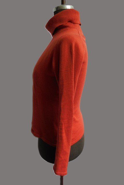 Pullover & Sweatshirts: Gr. 38 Kaschmir Seide Rollkragen Pulli rost-orange s. Masse – Gebraucht aus Basel von FRAU.ZAUBER.MOND 1