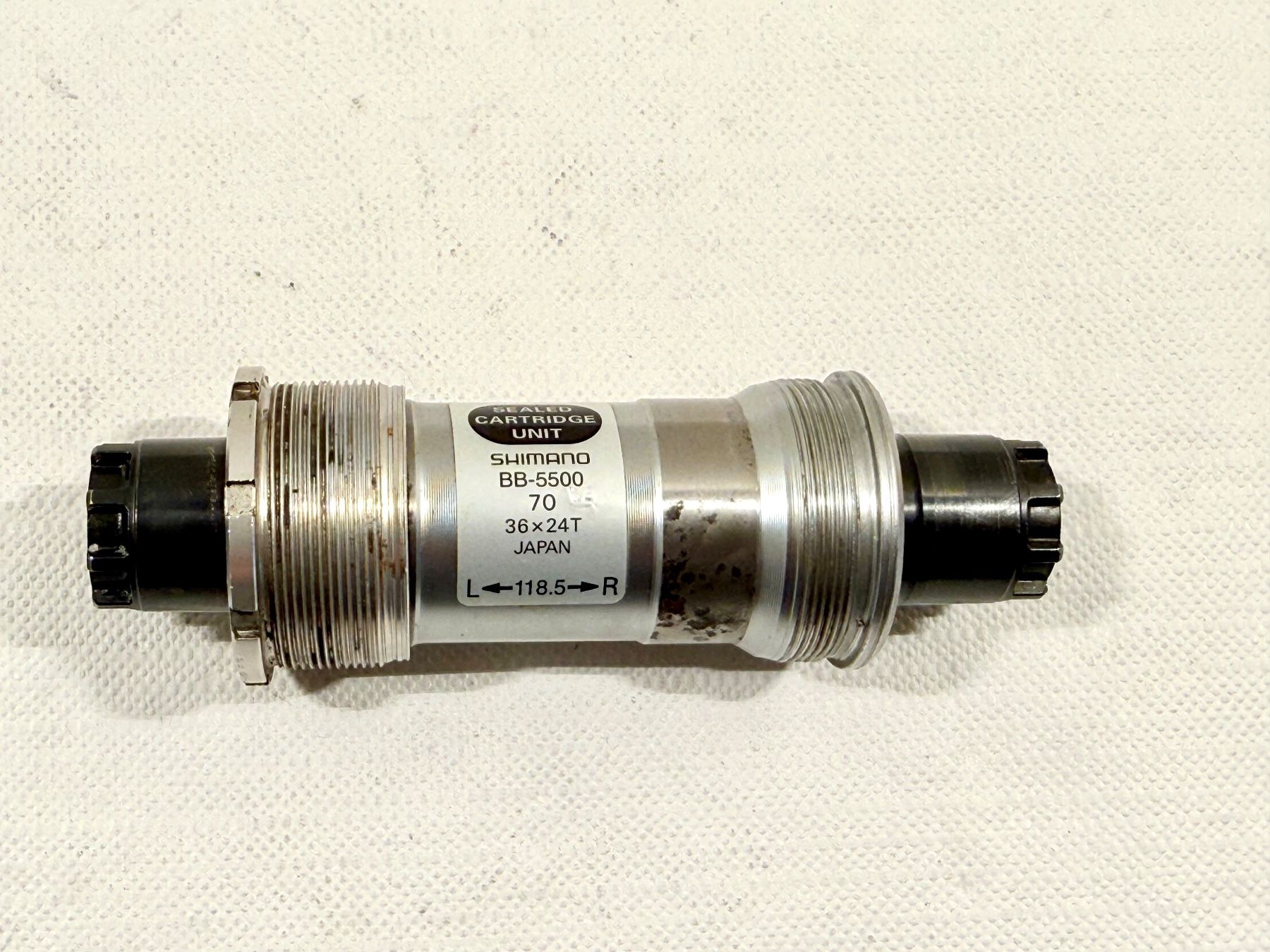 Shimano Ersatzteile: Shimano 105 BB-5500 Innenlager ITA 118.5mm / 2605 – Gebraucht aus Luzern von bikeandbeltcom