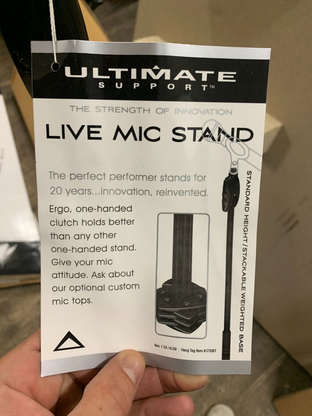 Instrumenten-& Notenständer: Ultimate Support Live-SB Mikrofonständer (S325) – Neu und originalverpackt aus Däniken SO von Profog1 7