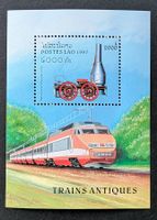 Laos-Block Eisenbahnmotive **