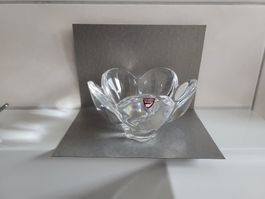 ORREFORS Teelicht,  D 13,5.   H 8,5cm