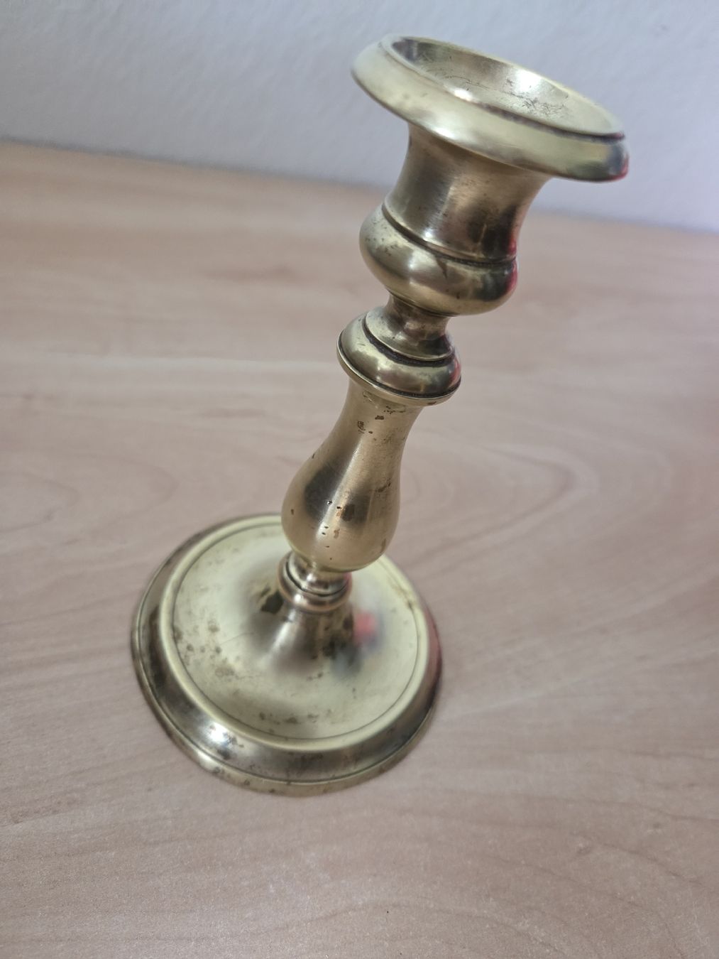 Portacandele: Vintage massiver Messing Kerzenständer  – Usato da Winterthur venduto da katzen07 4