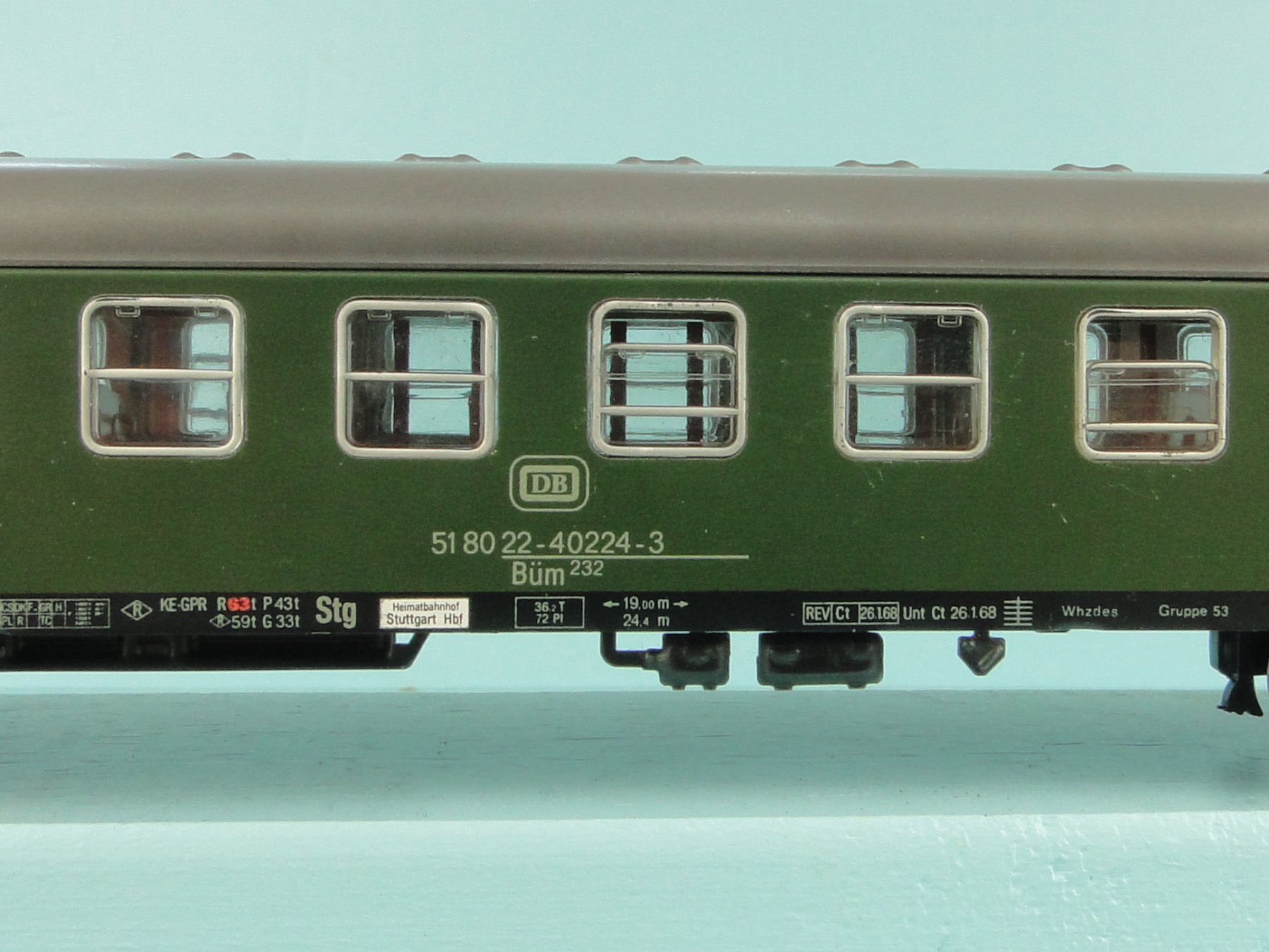 Märklin Modellini di ferrovie: Märklin 4052 DB 2 Kl.Wagen, Blech – Usato da Bülach venduto da cann11 5