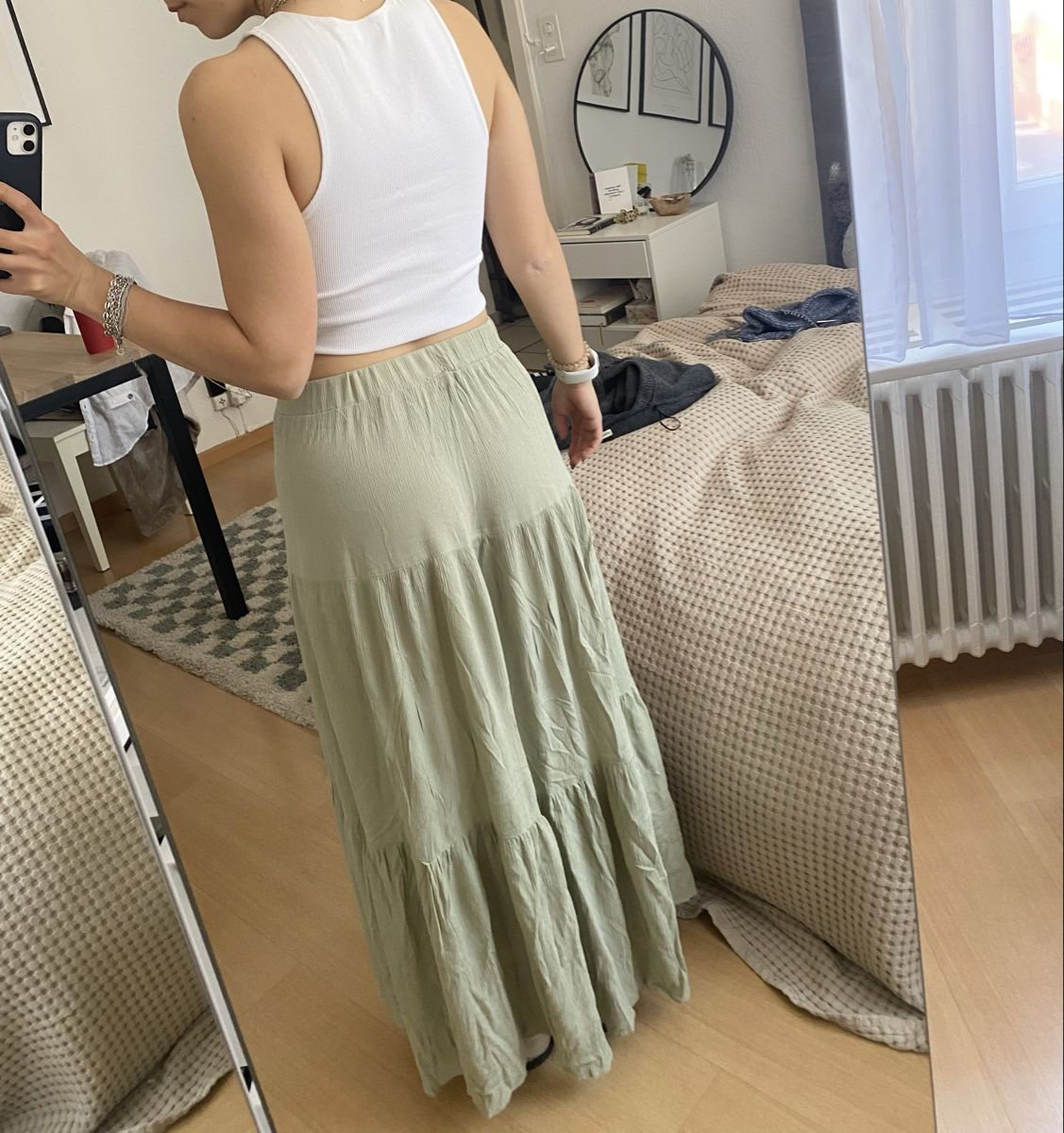 Stradivarius Röcke: Sommerrock Stradivarius XS Grün – Gebraucht aus Zürich von yae56 3