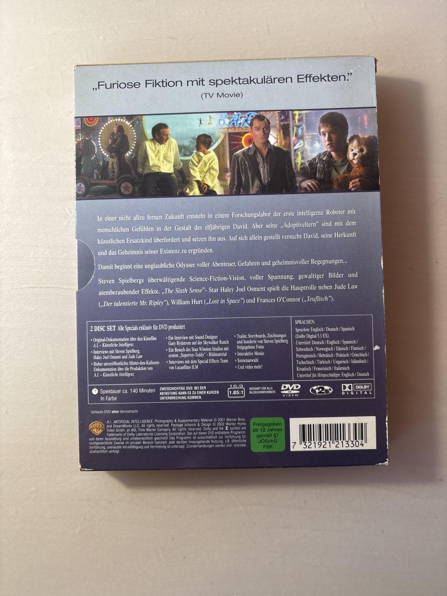 Tous les DVDs: A.I. - Künstliche Intelligenz  – D'occasion à Ruswil par Slivio_ 1