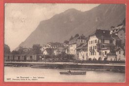 Le Bouveret - Bahn-Güterwaggons beim Bahnhof - 1912