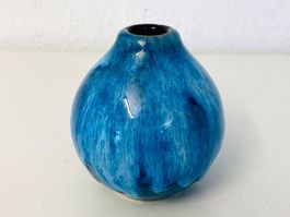 Mini Vase Studio Keramik SCHEURICH Rimini Blau 223-7 60er