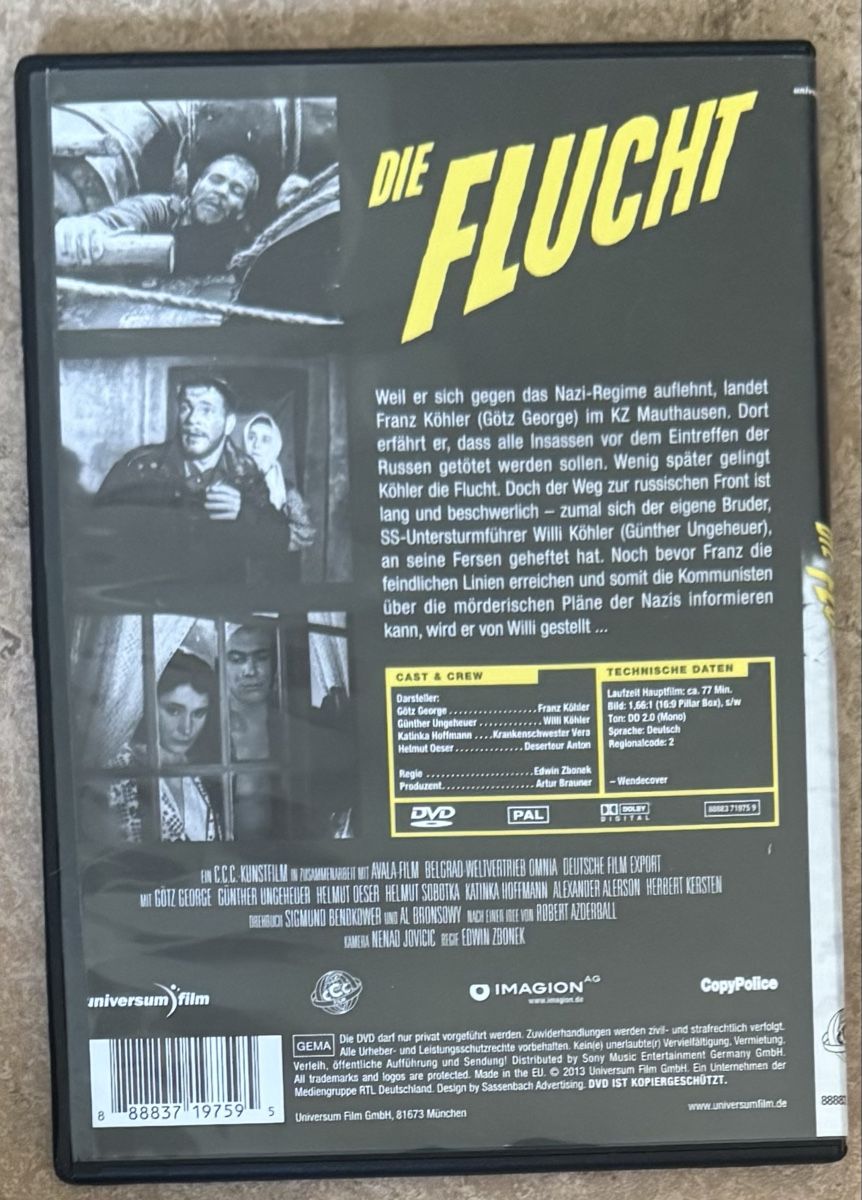 Alle DVDs: DIE FLUCHT – Neu (gemäss Beschreibung) aus Dietikon von AndreaSch01 1