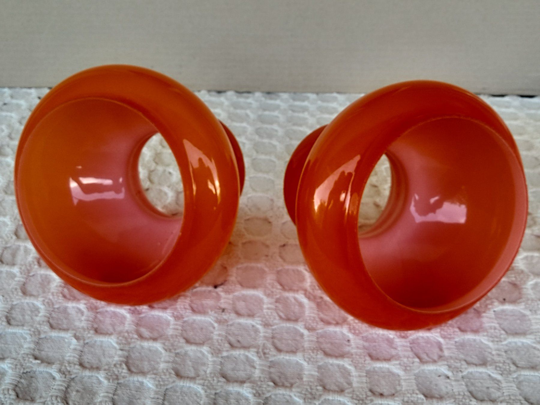 Abat-jours: 2 Glas-Lampenschirme orange – D'occasion à Thun par Treff.....e 3