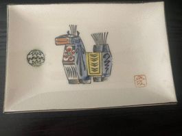 Japan Keramik Platte „Uma” (Kunsthandwerk)
