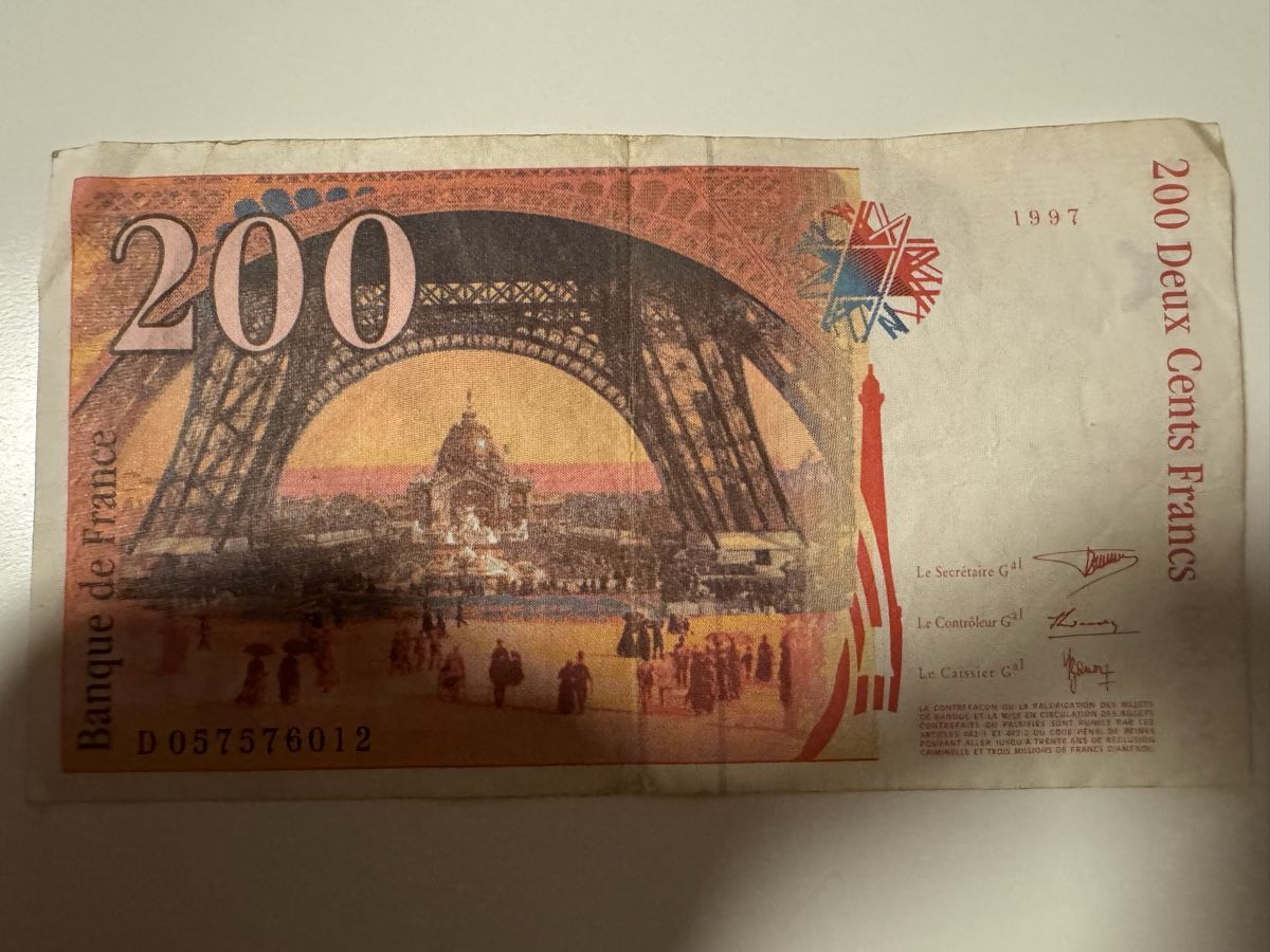 Billets de banque: 200 Francs 1997 – D'occasion à Massagno par ilm_vd96 1