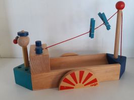 HABA  ⛵⛵⛵ schönes Piratenschiff als Zettel Stiftehalter Holz