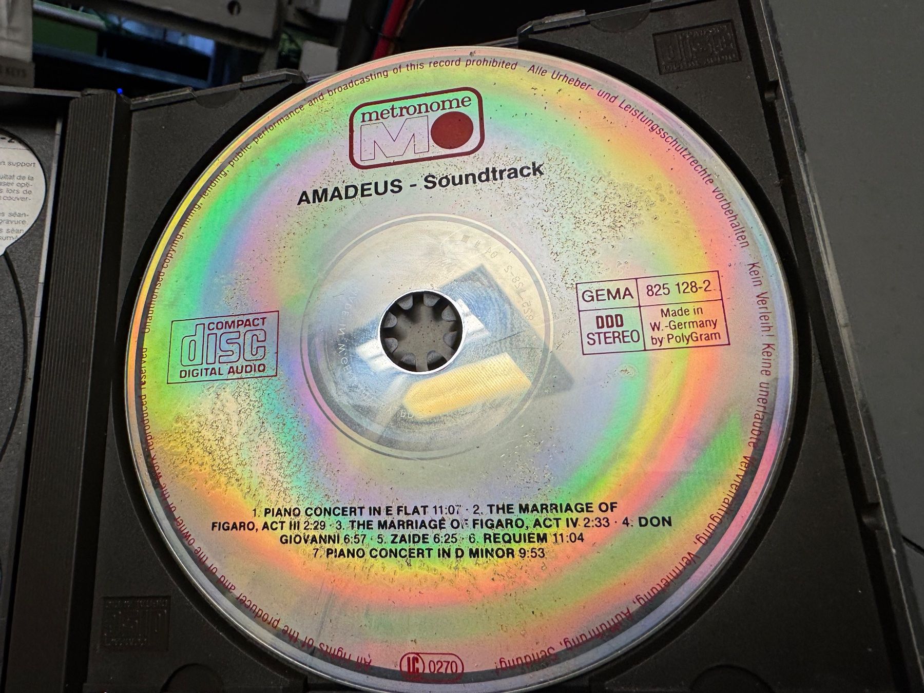 CD: Amadeus - Soundtrack (2 CD's) - SRA05B – Usato da Küsnacht ZH venduto da pdproject 5