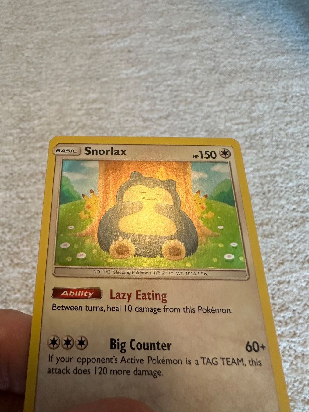Pokémon Sammelbilder & Trading cards: Snorlax HOLO - Unbroken Bonds – Gebraucht aus Giubiasco von rude01 2