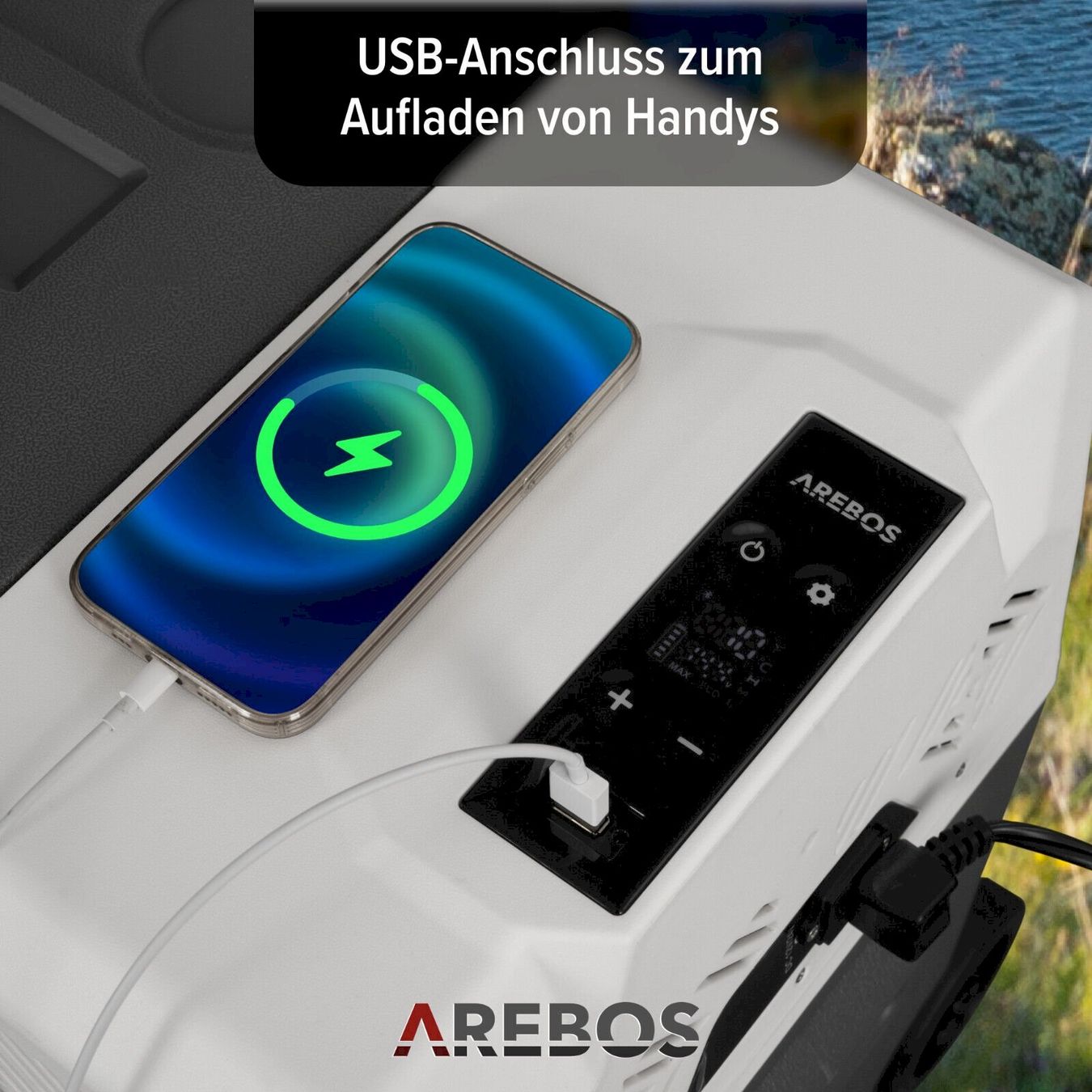 Réfrigérateurs et refroidissement: AREBOS Kompressor Kühlbox mit Rollen 27L – Neuf avec emballage d'origine à Bottighofen par zaap 5