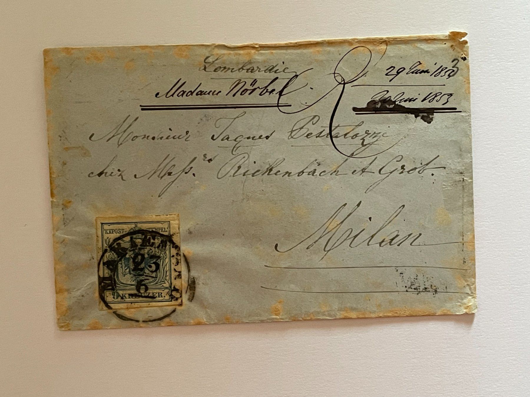 Couverts & Versandtaschen: Alter Brief – Gebraucht aus Menzingen von Wlukas