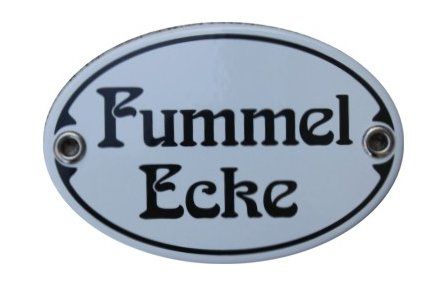 Insegne: Fummelecke - Emailschild – Nuovo e nell'imballaggio originale da Ennetbürgen venduto da open24shop