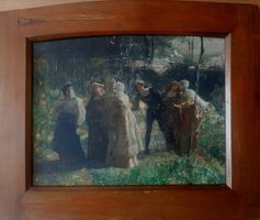 Gemälde Francesco Didioni Ausstellungsetikettiert