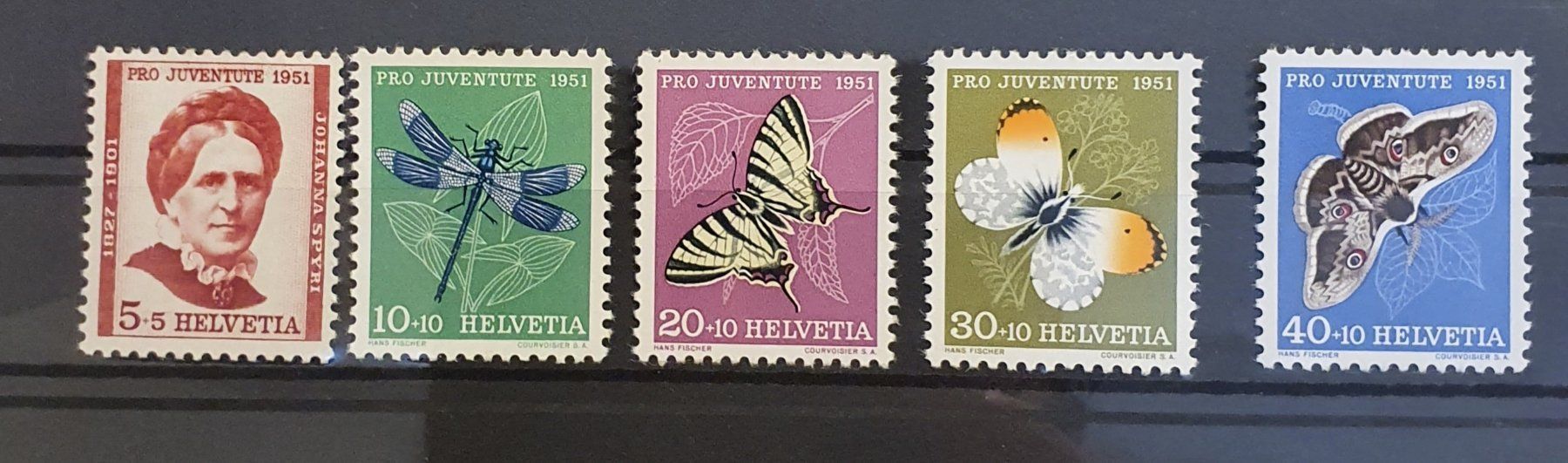 Tutti i francobolli: J138 - J142 Pro Juventute ** – Usato da Balgach venduto da SIMEON27