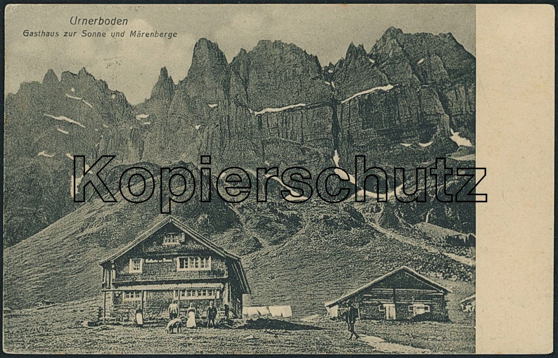 Cartoline postali: UR Urnerboden - Klausen Pass - Spiringen – Usato da Schindellegi venduto da stationary