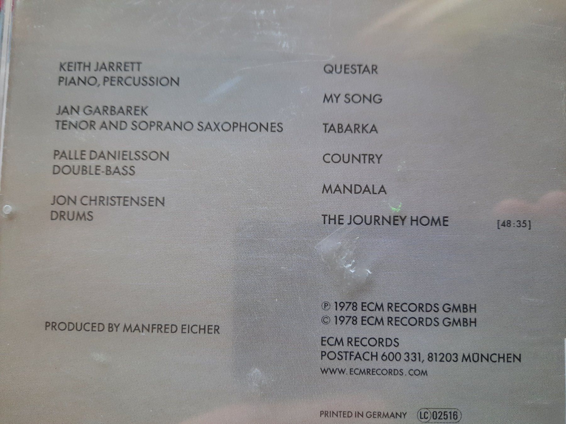 CDs: CD Keith Jarret - My song – D'occasion à Pully par bro_n52j 3