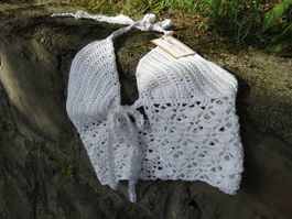 SommerTop, Oberteil, Damen, handgemacht, Baumwolle, weiss