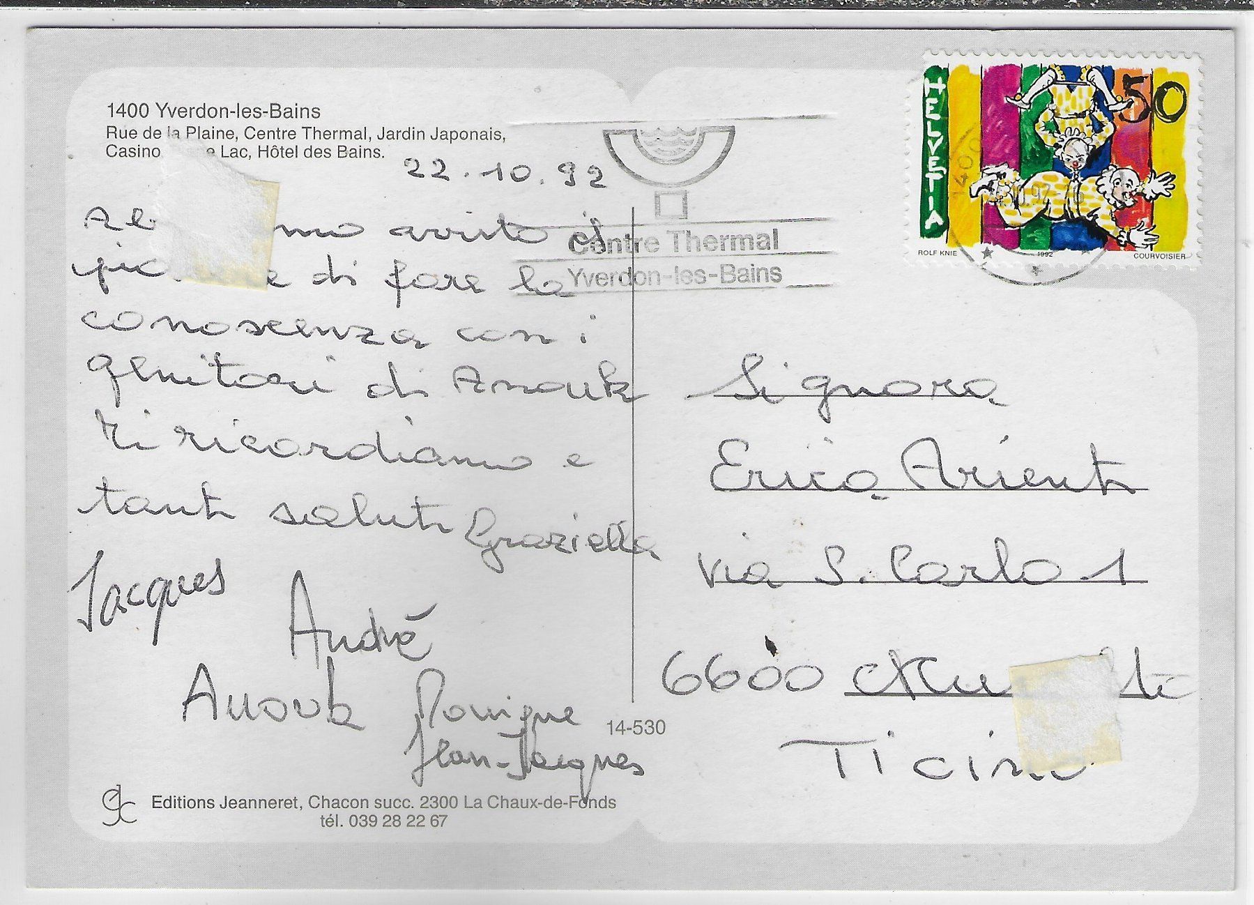 Cartes postales: Yverdon-les-Bains - Multiview – D'occasion à Ettingen par Kartenplanet 1