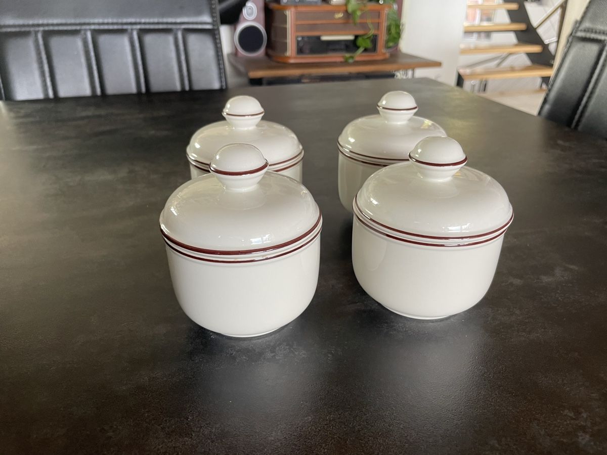 Villeroy & Boch Teglie da forno: 4 Ramequins à Soufflé Villeroy & Boch – Usato da Vallamand venduto da Bricbracbroc82 1