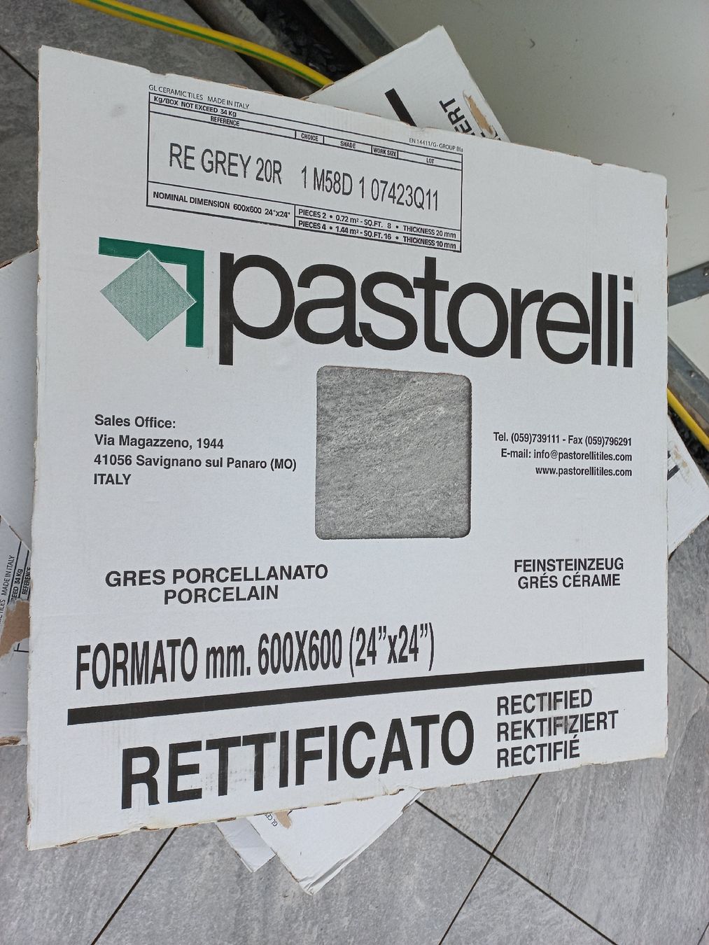 Rivestimenti per pavimenti: Feinsteinzeug Platten Pastorelli 60x60 – Nuovo e nell'imballaggio originale da Niederhasli venduto da nadell22 2