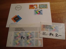 Sondermarken 1985, FDC + Lose ET-o Einzel + 4erblocks