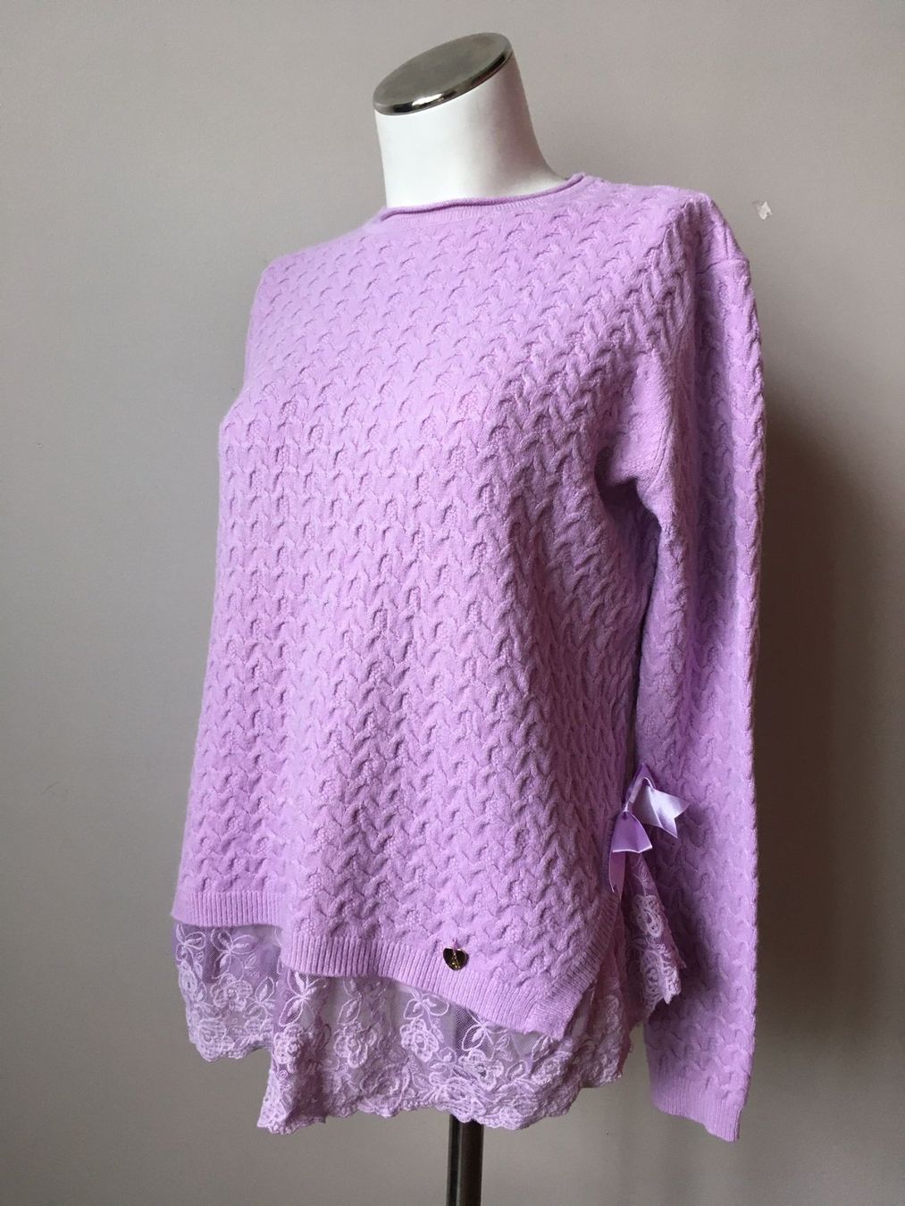 Pulls & Sweat-shirts: Pull lilas dentelle jupe volant - taille L – D'occasion à Troinex par Irisglo 7