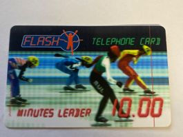 Carte Téléphonique Flash - Patinage de Vitesse - Rare !