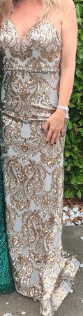 Hochzeits-Abendkleid - LUXUS Paillettenkleid - Handmade!