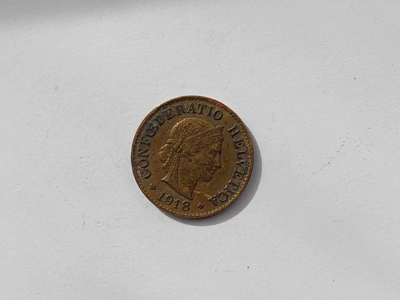 Toutes les monnaies: 5 rappen 1918 Messing – D'occasion à St. Gallen par aha_2prr