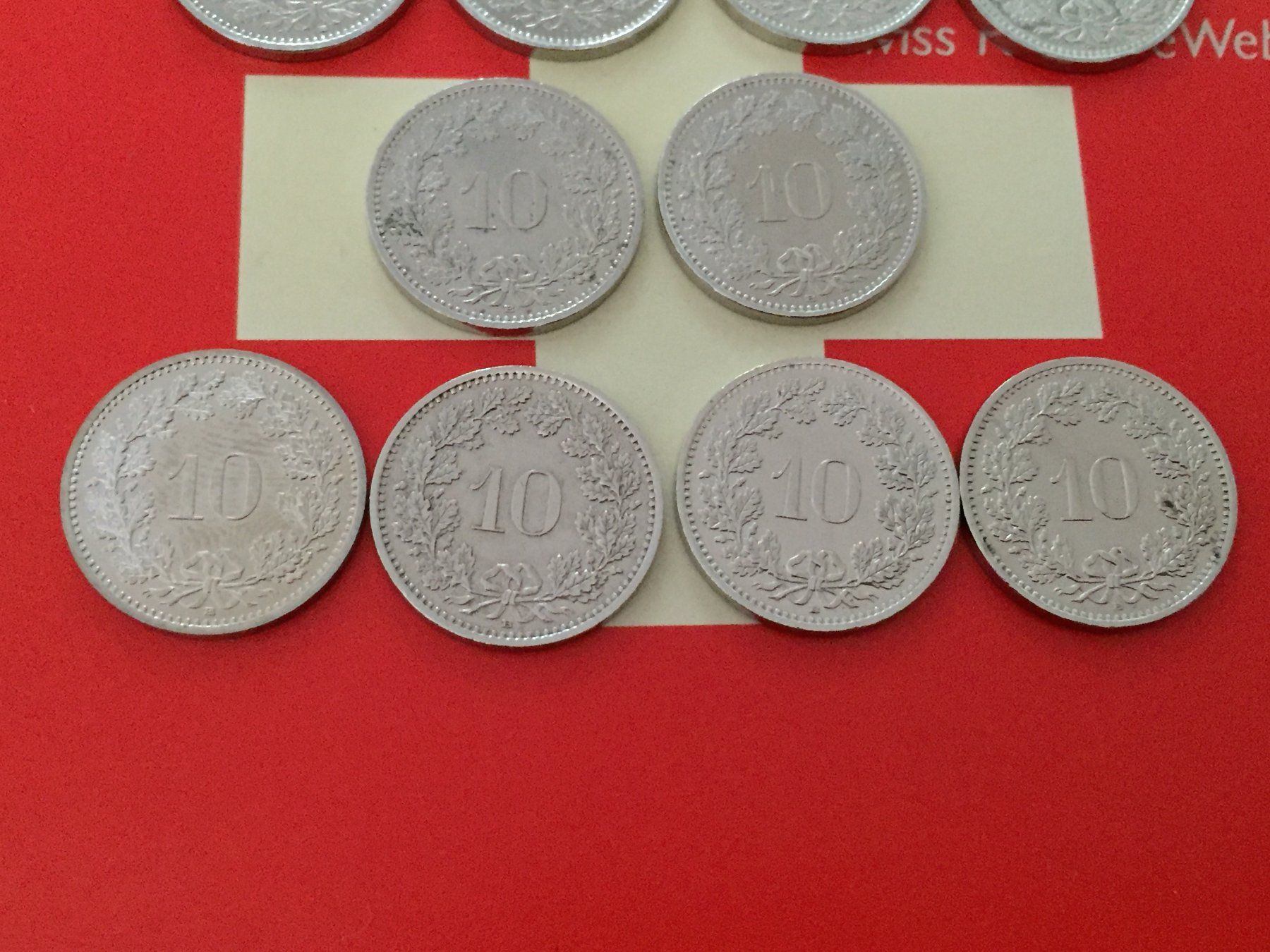 Tutti le monete: 10 Rappen 2000 - 2009 komplett – Usato da Elsau venduto da herbybay 5