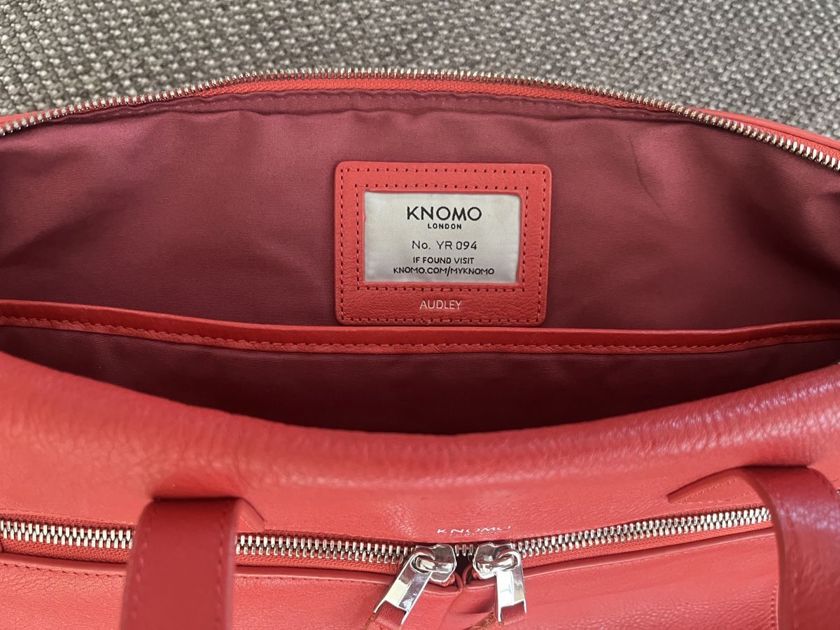 Valigie & Borse: Knomo London Ledertasche, chillirot – Usato da Staufen venduto da F14_tomcat 3