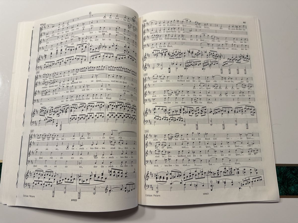 Libri: Brahms: Ein deutsches Requiem, Klavierauszug – Usato da Wald ZH venduto da Martin79 5