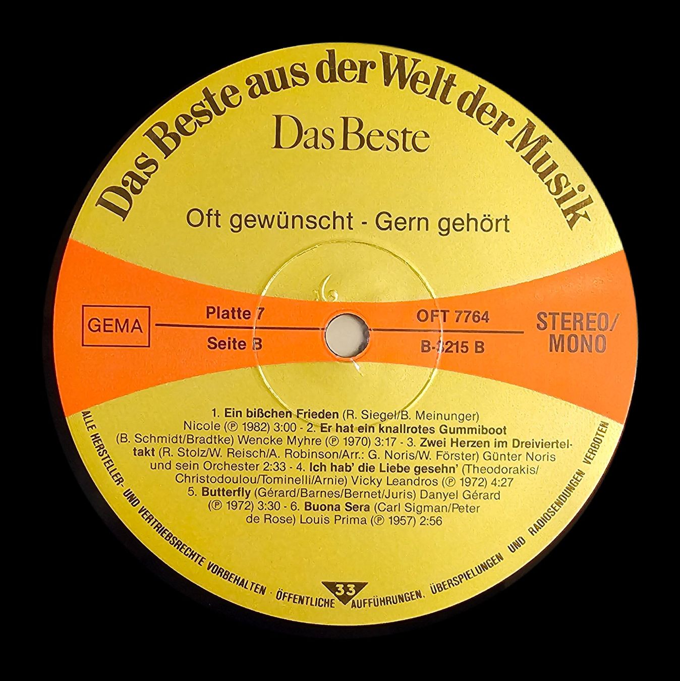 Schallplatten: Various ‎– Oft Gewünscht - Gern Gehört – Gebraucht aus Wahlen b. Laufen von Cg10 2