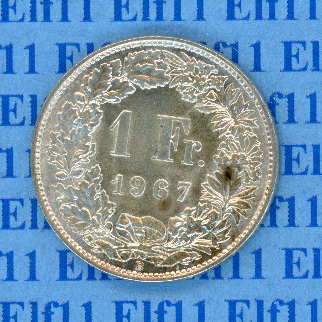 Tutti le monete: CHF___1.00 1967 -unz 1 Franken – Usato da Widnau venduto da Elf11