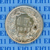 CHF___1.00 1967 -unz 1 Franken