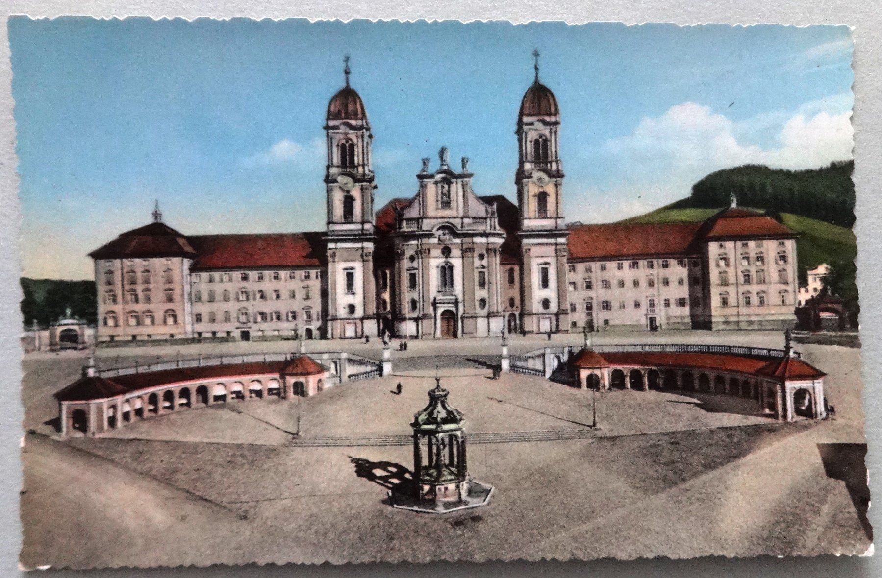 Ansichtskarten: Einsiedeln - Kloster – Defekt aus Fétigny von Billy2miny