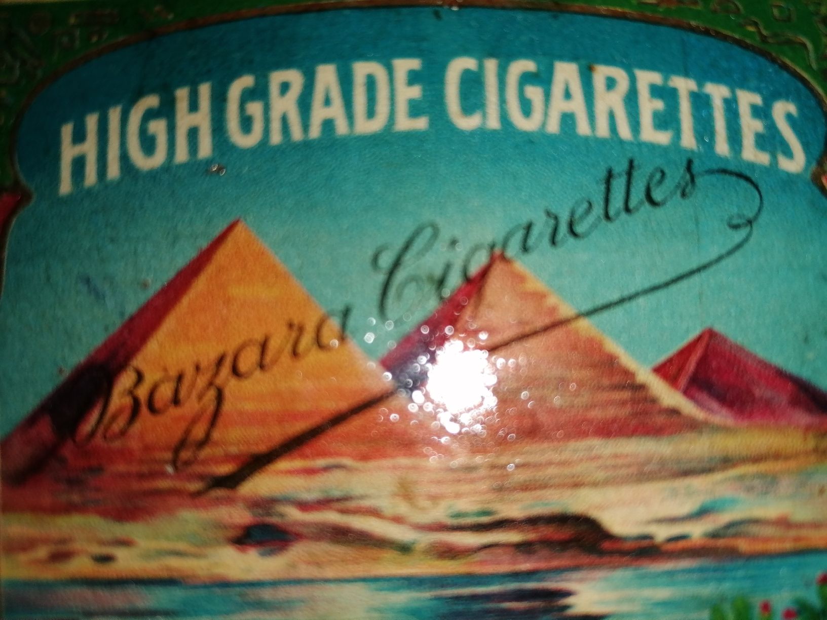Tabacchi: Antike Blechdose Bazara 10 Zigaretten von High grade  1907 – Usato da Zürich venduto da Tin4Life 7