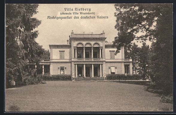 Cartoline postali: AK Zürich-Enge, Villa Rietberg – Usato da Berlin venduto da bartko-reher