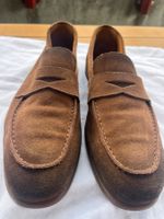 Braune Wildleder Loafer Schuhe Grösse 41 Herren Leder 👞✨