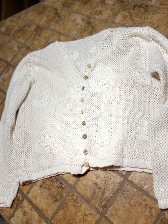 Chic Cardigan di cotone a maglia colore late-M/L-elegante