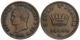 Napoleon  Soldo 1813 Mailand AE