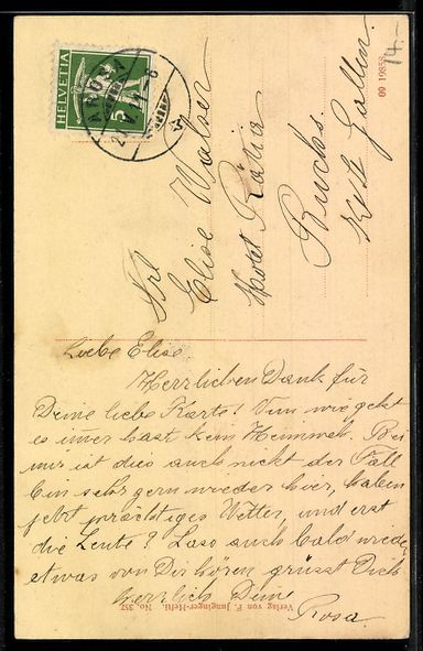 Cartoline postali: AK Arosa, Neue reformierte Kirche – Usato da Berlin venduto da bartko-reher 1